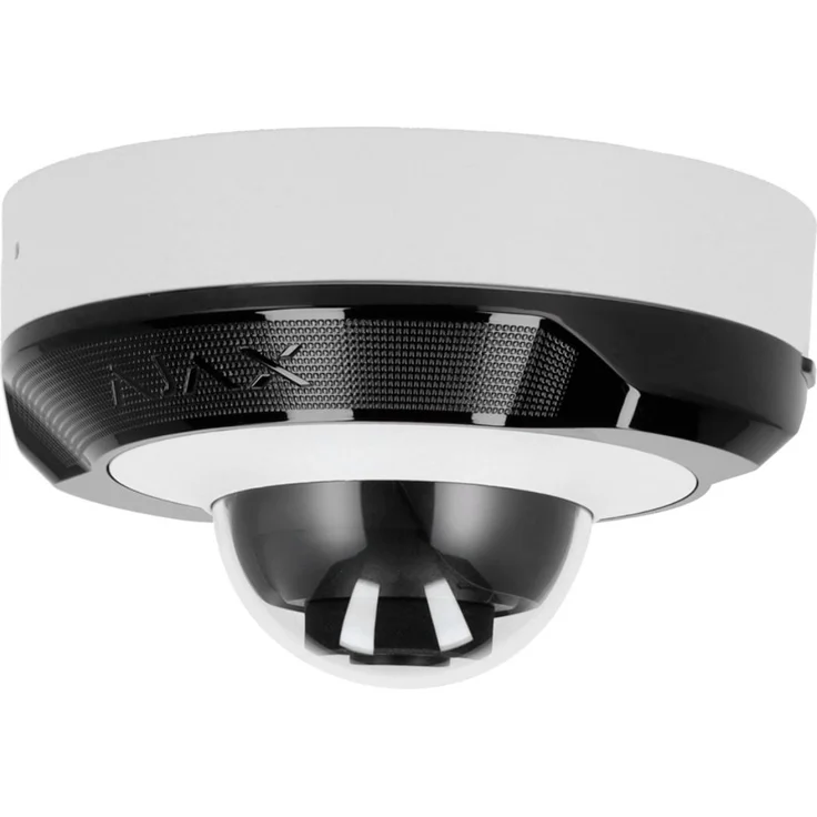 Ajax Systems DomeCam Mini, 8 MP Indoor-Überwachungskamera mit 4 mm Objektiv, IP65 Schutz, PoE Unterstützung, 85° Blickwinkel