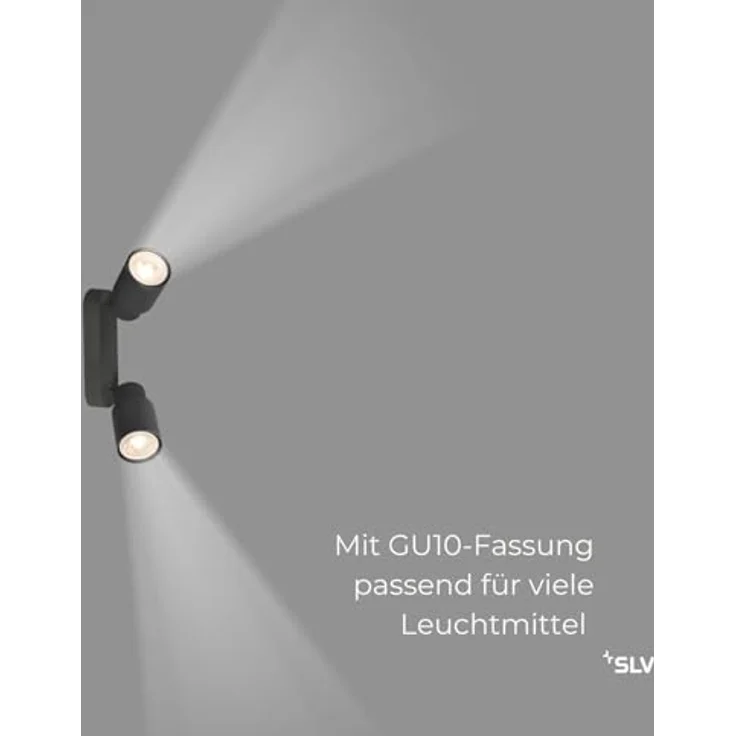 SLV PURI 2.0 TUBE, Deckenleuchte, Wandleuchte, Schwarz, Flexibler dreh- und schwenkbarer Strahler – Bild 4