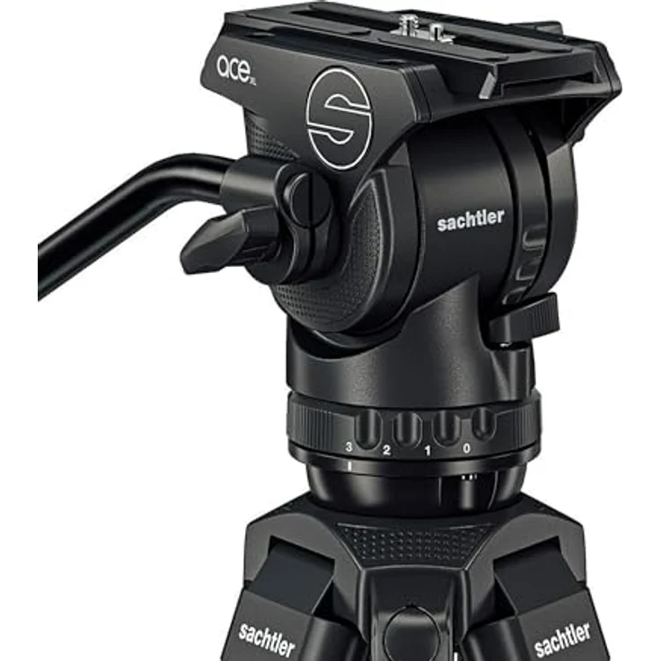 Sachtler Stativ System Ace XL CF GS Mk II (1019CM), Kamera-Zubehör mit 8 kg Nutzlast, Kohlefaserstativ, beleuchtete Libelle – Bild 3