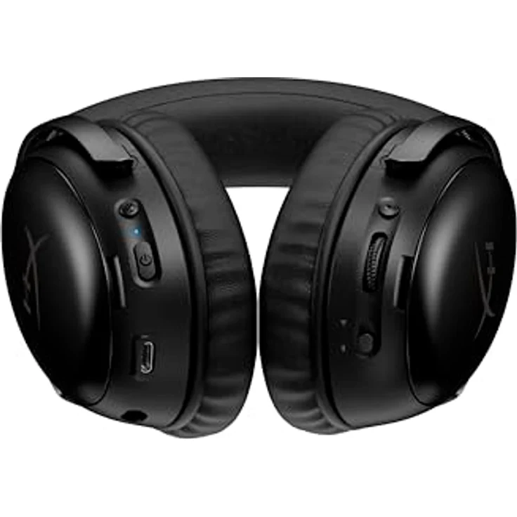 HyperX Cloud III S, Kabelloses Gaming-Headset mit 120 Stunden Akkulaufzeit, 53-mm-Treibern, abnehmbarem Mikrofon – Schwarz – Bild 4
