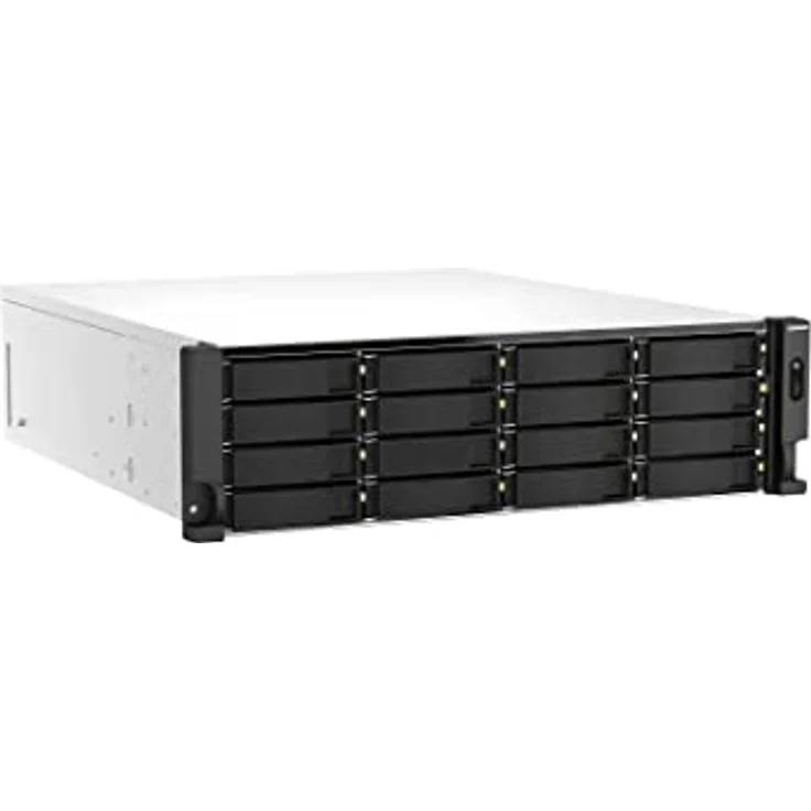 QNAP TS-h2287XU-RP-E2336-32G Intel Xeon E-2336 6 Cores/12 Threads 32GB ECC DDR4 2x16 22-Bay 3U rackm (0 TB), NAS, Schwarz, Weiss – Bild 1