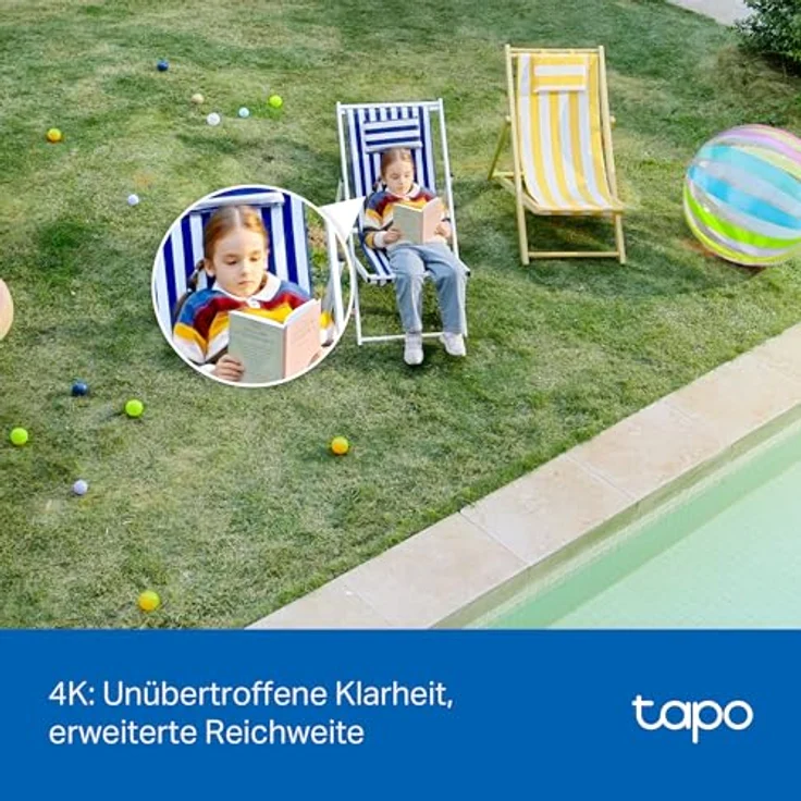 Tapo C560WS, 4K 360° WLAN-Überwachungskamera für außen, Wi-Fi 6 Dual-Band, Farbnachtsicht, KI-Erkennung, Smart Tracking, Licht- & Ton-Alarm, Zwei-Wege-Audio, bis zu 512 GB MicroSD-Speicher – Bild 4