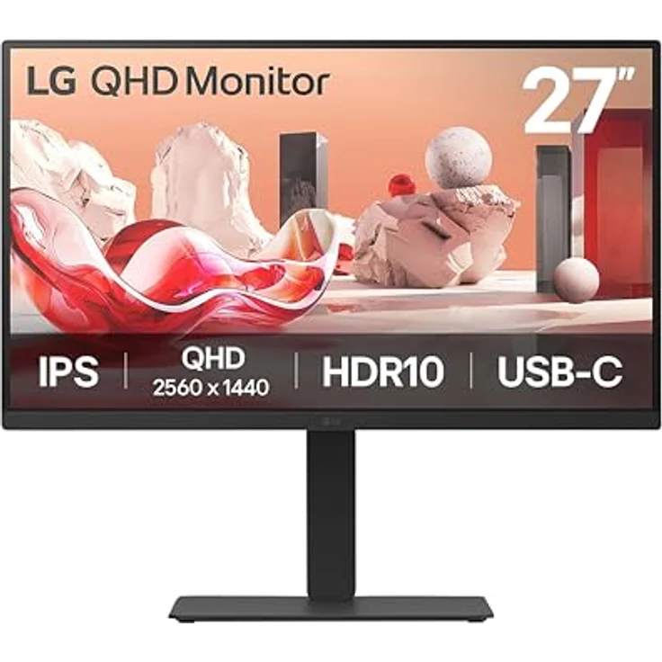 LG 27BA75QB-B 68,6cm (27") QHD IPS Office Monitor 16:9 HDMI/DP/USB-C PD65W LAN 100Hz – Bild 2
