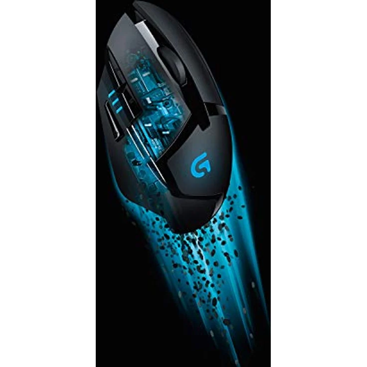 Logitech G402 Hyperion Fury Gaming-Maus, 4000 DPI Optischer Sensor, 8 Programmierbare Tasten, Taste zur DPI-Umschaltung, 32-Bit-ARM-Prozessor, Leichtgewicht, PC-Mac, Schwarz - Deutsche Verpackung – Bild 6
