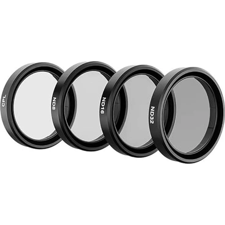 TELESIN Filterset CPL/ND8/ND16/ND32 für DJI Action 3, Kamera-Filter in Schwarz – Bild 4