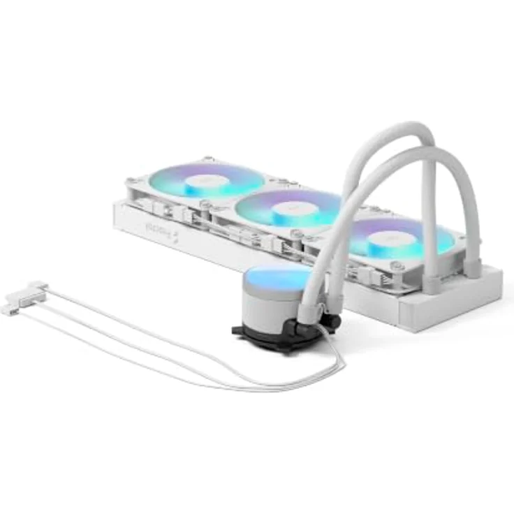 Fractal Design Radius 360 RGB White, Wasserkühlung mit RGB-Beleuchtung, 1700 g – Bild 8