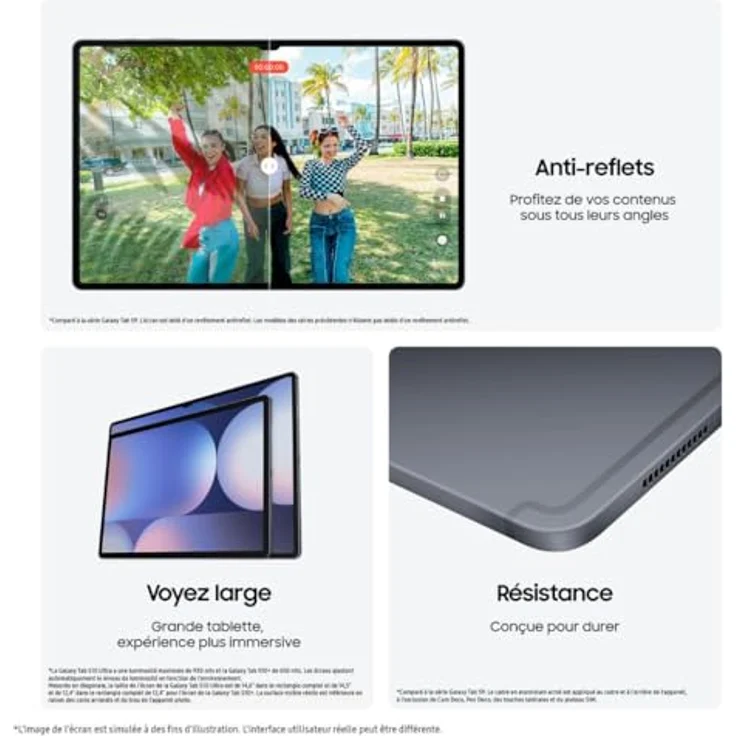 Samsung Galaxy Tab S10 Ultra Wi-Fi, 256 GB Moonstone Gray – Bild 4