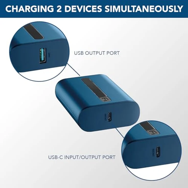Cellularline Powerbank THUNDER 10000 mAh, blau – Bild 5