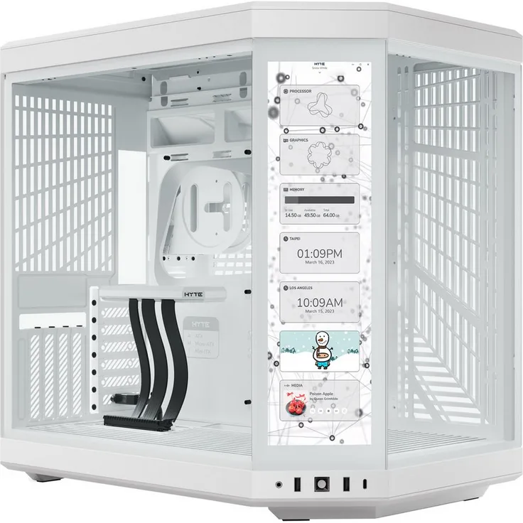 Hyte PC-Gehäuse HYTE Y70 Touch Infinite, Tower-Gehäuse, (Tempered