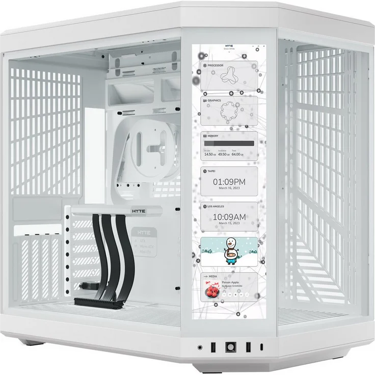 Hyte PC-Gehäuse HYTE Y70 Touch Infinite, Tower-Gehäuse, (Tempered