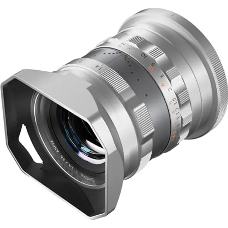 THYPOCH Simera 28mm f1.4 Objektiv für Nikon Z Mount, Full-Frame mit de-click Blendenmodus, Silber