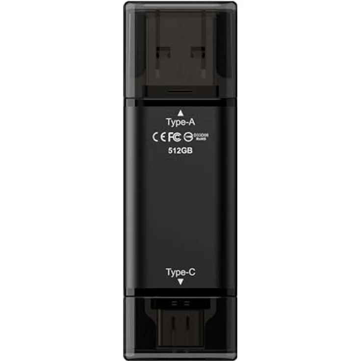TEAMGROUP X1 MAX 512 GB, Hochgeschwindigkeits USB-Stick mit 2-in-1 Typ-C und Typ-A Anschluss, Lese-/Schreibgeschwindigkeit bis zu 1.000/900 MB/s – Bild 2