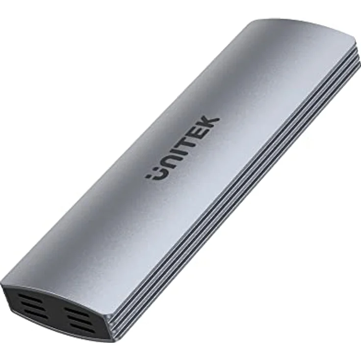 Unitek M.2 NVMe/SATA 10Gbps-Laufwerksgehäuse | S1230A | USB-C-Anschluss | Unterstützt M- oder B+M-Laufwerke | Gehäuse aus Aluminium-Legierung | Farbe: Space Gray – Bild 1