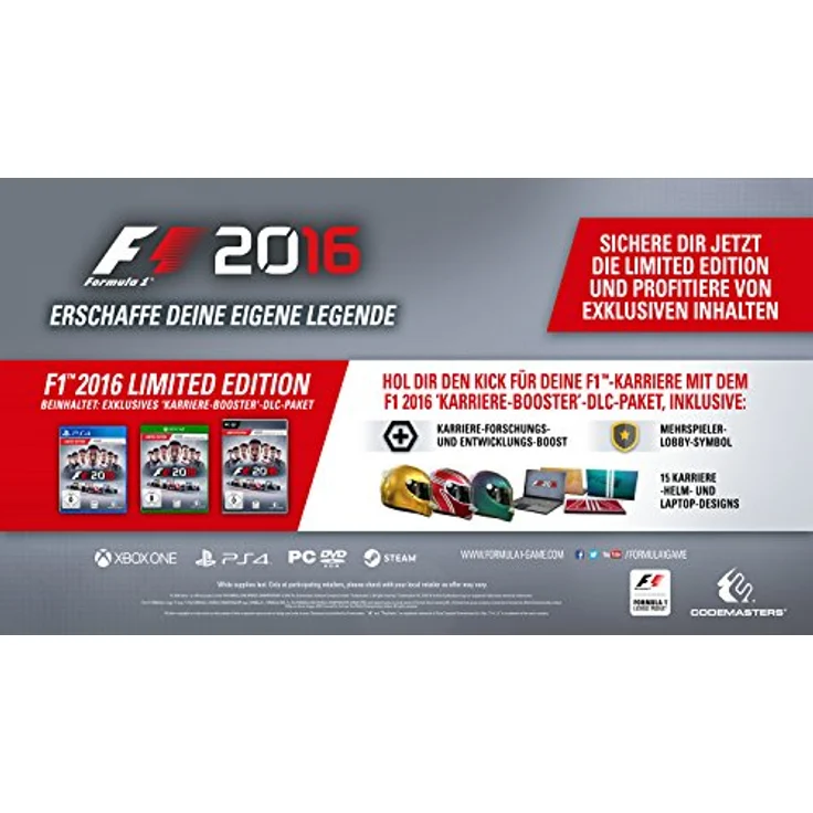 F1 2016 (Limited Edition) (PS4) - Preisvergleich – Bild 2