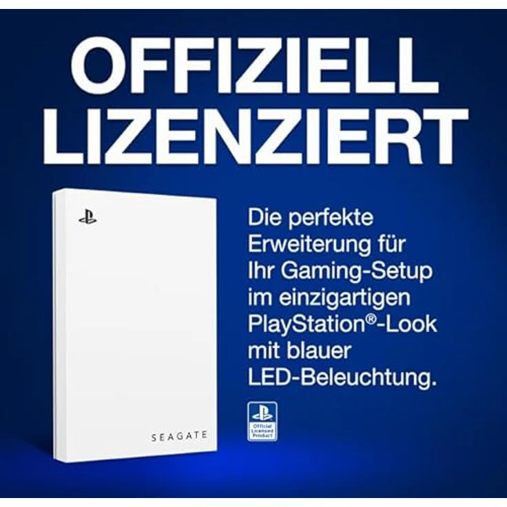 Seagate Game Drive for PlayStation External SSD (2 TB), Externe SSD mit PlayStation-Design, Weiss – Bild 8