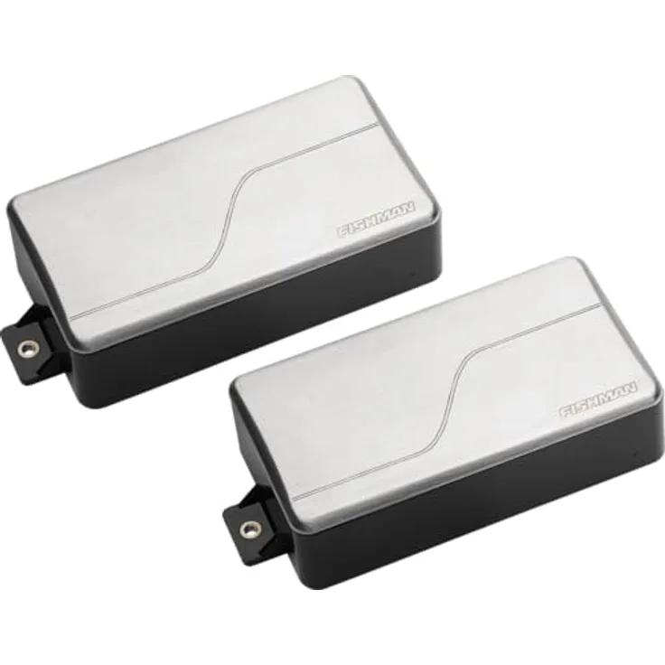 Fishman Fluence Modern Humbucker V2 Set BRST, Aktives Tonabnehmer Set für E-Gitarre mit 3 Stimmen, Brushed Stainless