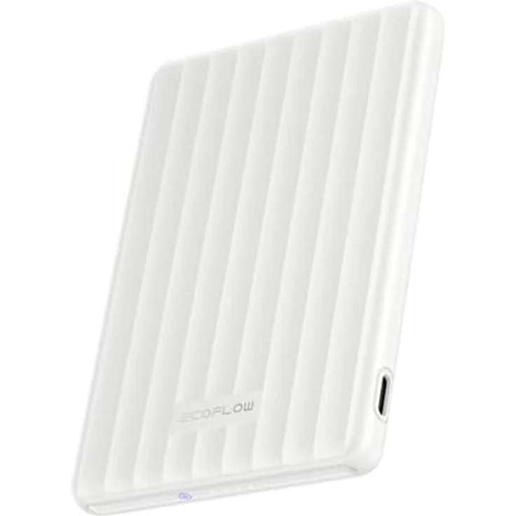 EF ECOFLOW RAPID Powerbank 5.000 mAh, magnetisches kabelloses Ladegerät mit 20 W USB-C und 7,5 W MagSafe, kompatibel mit iPhone 16/15/14/13/12 Serien, weiß – Bild 1