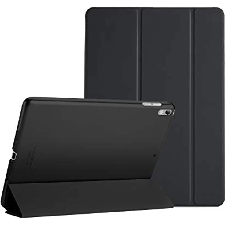 ProCase Hülle für iPad Air 3 2019/iPad Pro 10.5, Ultra Dünn Case Cover mit transluzenter Rückseite und Auto Schlafen/Wachen, Schwarz – Bild 1