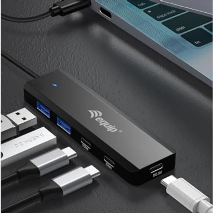 Equip 128964 USB-C 4-Port USB 3.2 Gen 1 Hub, USB-C x 2, USB-A x 2 – Bild 5