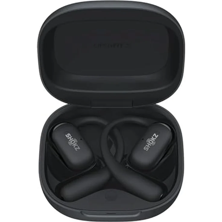 Shokz OpenFit 2, kabellose Ohrbügel-Kopfhörer mit Direktpitch™ 2.0 Klang und IP55 Wasserdichtigkeit, Schwarz – Bild 3