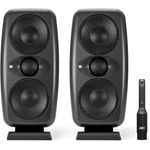 IK Multimedia iLoud MTM MKII - Compact Hi-End Studio Monitors with ARC Room Correction, 100W Power, Black
