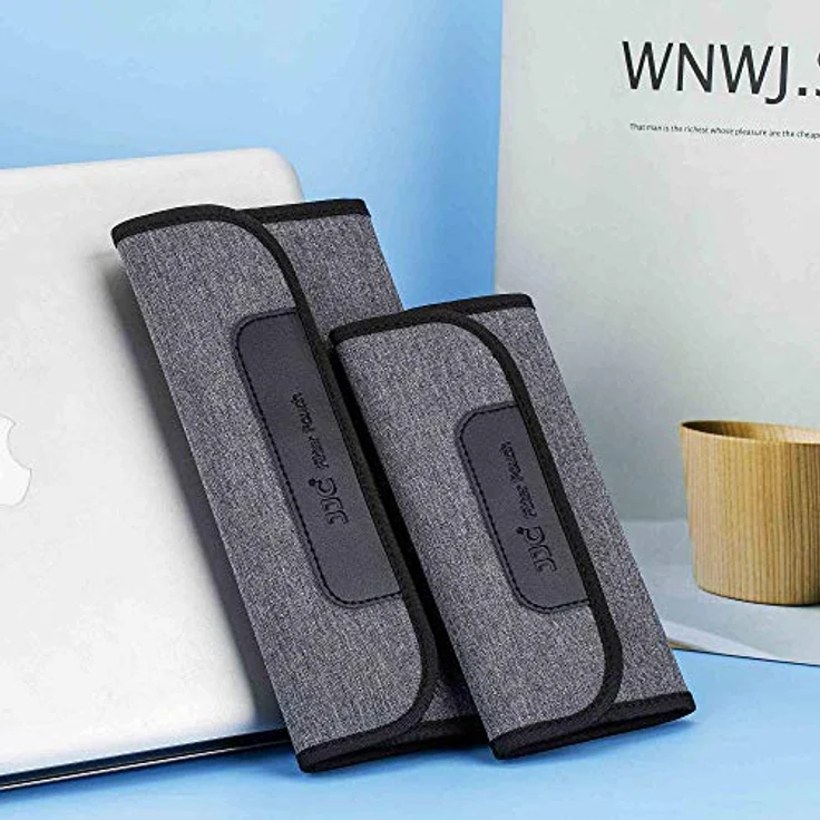 JJC 4 Taschen Kamera-Objektiv-Filtertasche aus elastischem Neopren für Filter bis Ø 82 mm mit Mikrofaser-Reinigungstuch, robust und langlebig – Bild 5