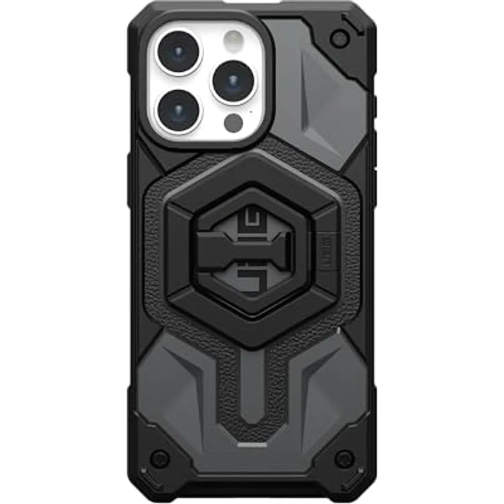 URBAN ARMOR GEAR Magnetring/Halterung/Ständer für magnetische Hüllen [360 Grad drehbar, Aufstellung im Hoch- und Querformat, Starke Magneten] schwarz – Bild 5
