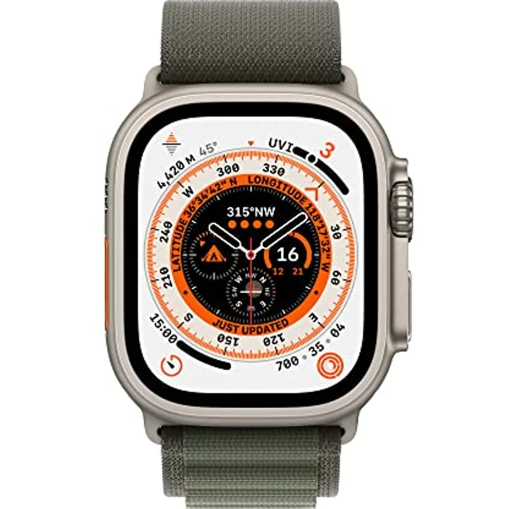 Apple Watch Ultra 49mm Ersatzarmband Green Alpine Loop - Medium – Bild 2