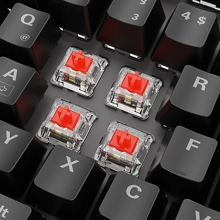 Sharkoon Skiller SGK20, mechanische Schalter, Huano Red, RGB – Bild 3