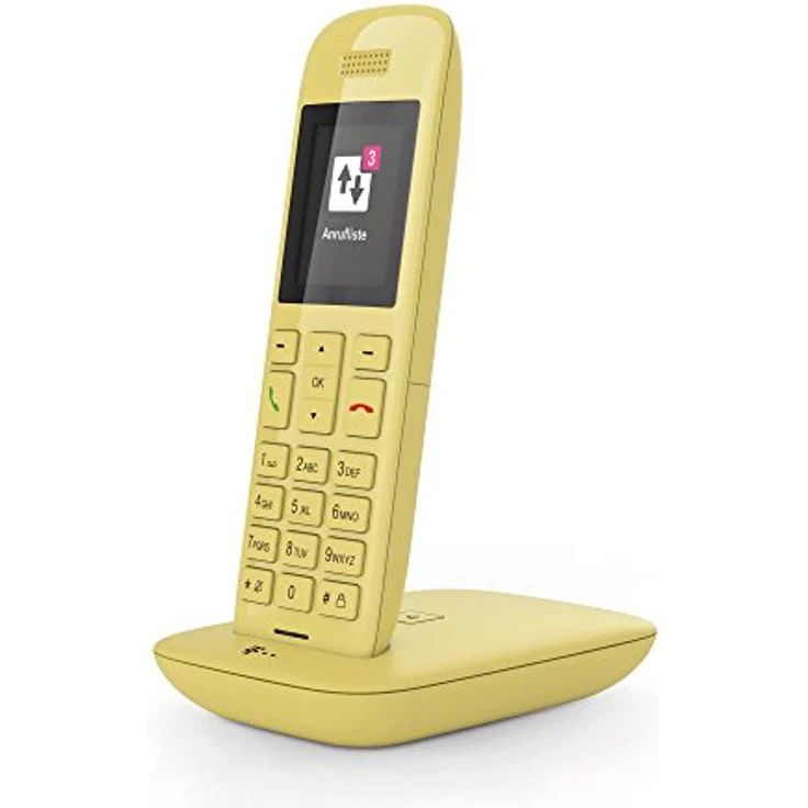 Telekom Speedphone 11 mit Basis VoIP-Telefon gelb mit Basis – Bild 2