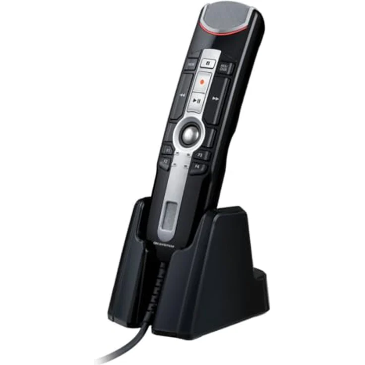 Olympus OM SYSTEM RecMic RM-4010N USB-Diktiermikrofon | optimiert für Spracherkennung und Diktieren, inkl. Mikrofonständer | Trackball | Beamforming-Technologie | Tasten frei konfigurierbar – Bild 1