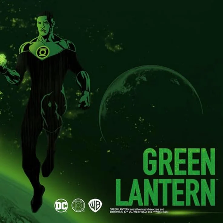 Lexip XXL-Mauspad Green Lantern, Neopren, 90 x 40 cm, mikro-texturierte Oberfläche, rutschfeste Unterseite – Bild 2