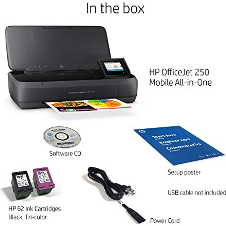 HP OfficeJet 250 Mobile AiO Tintenstrahl A4 WLAN Schwarz – Bild 4
