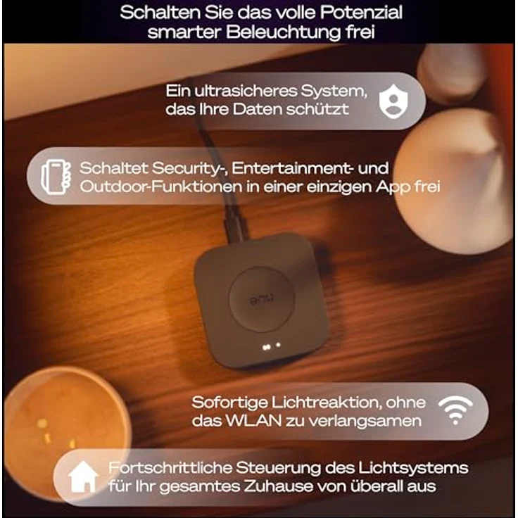 Philips Hue Bridge Pro, intelligente Steuerzentrale für Hue-Beleuchtungssysteme mit 1,7 GHz Prozessor, Unterstützung für 150+ Leuchten und 50+ Zubehörteile, 8 GB eMMC-Speicher, automatisierte Bewegungserkennung – Bild 2