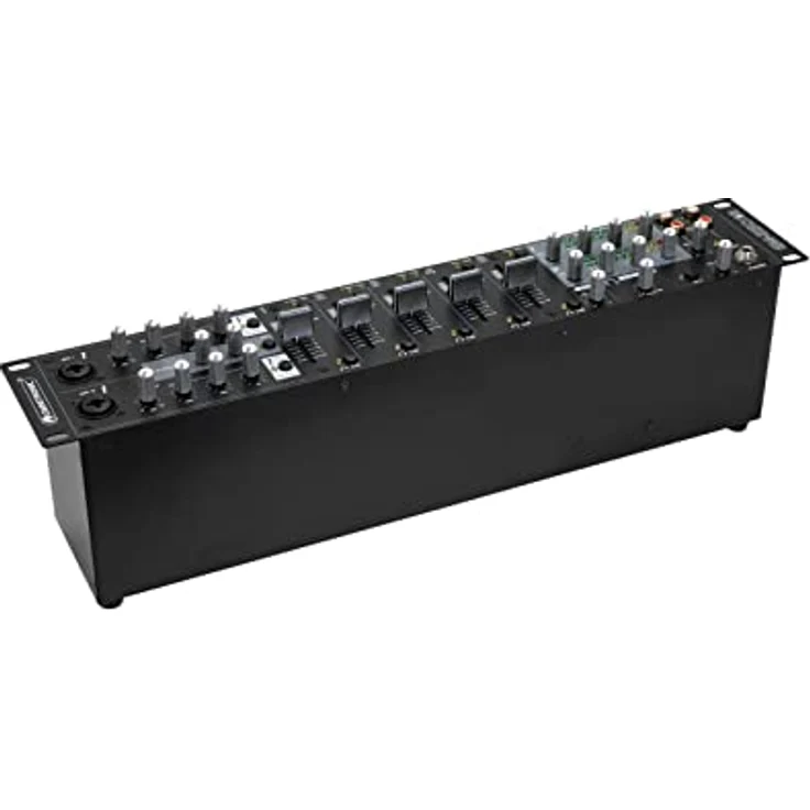 Omnitronic EM-550B MK2, Entertainment-Mixer für Studio- und Live-Anwendungen, 7 Kanäle, robuste Bauweise – Bild 2