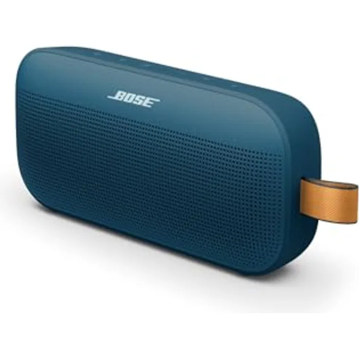 Bose SoundLink Flex (2. Gen.), Tragbarer Bluetooth-Lautsprecher mit naturgetreuem Klang, bis zu 12 Stunden Akkulaufzeit, staub- und wasserdicht, Dämmerungsblau