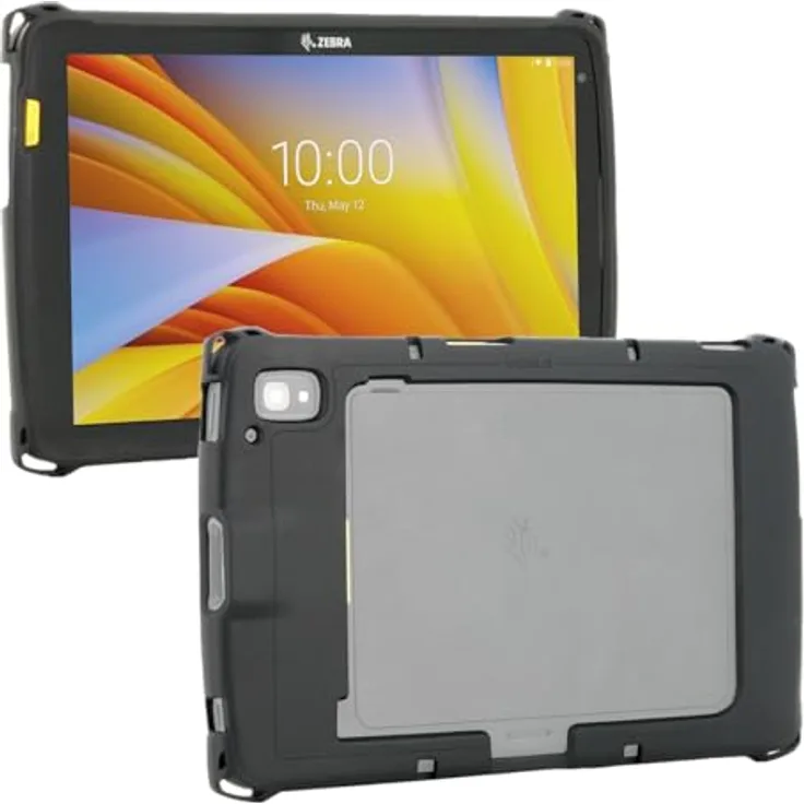 Mobilis Verstärkte Schutzhülle für Zebra Tablet ET40 ET45 10", Stoßfest Hülle mit AirCell System, Recycelte Materialien, Schwarz