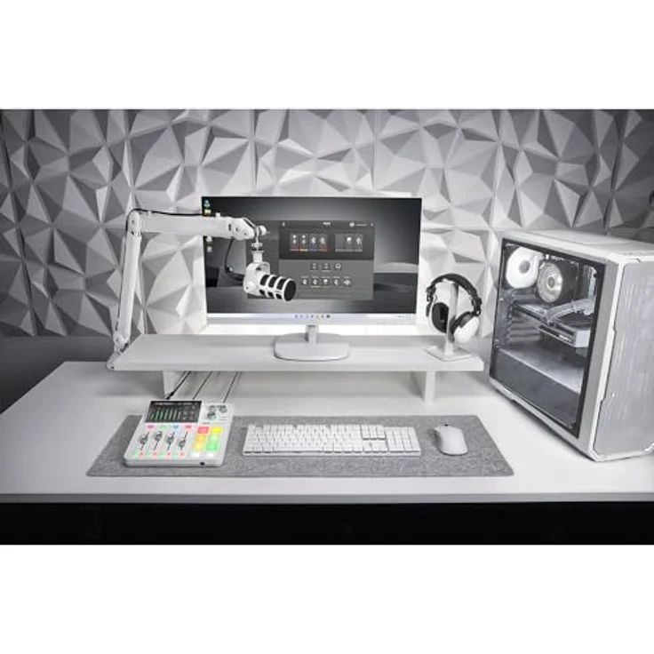 RØDE RØDECaster Duo Kompakte All-in-One Audio Produktionslösung für Podcasting, Streaming, Musikproduktion und Content-Erstellung (Weiß) – Bild 2
