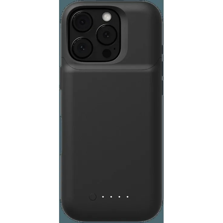 mophie Juice Pack TPU Back Cover für Apple iPhone 16 Pro, Smartphone Hülle in Schwarz mit zusätzlichem Akku und Fallschutz
