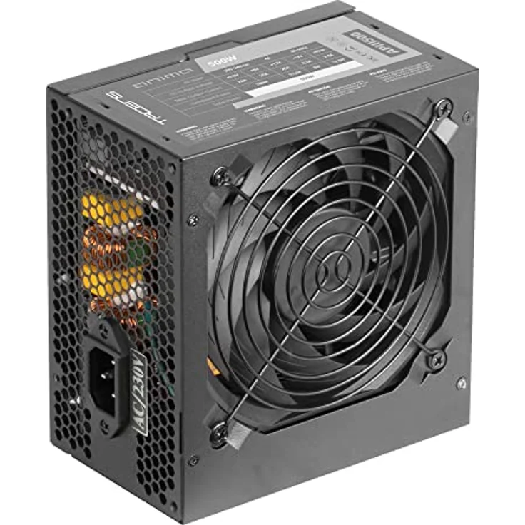 Tacens Anima APIII500, Netzteil PC ATX 500W, SMD Technologie 85% Bronze 12V, Ultra-leiser 12cm Lüfter, Schwarz – Bild 5