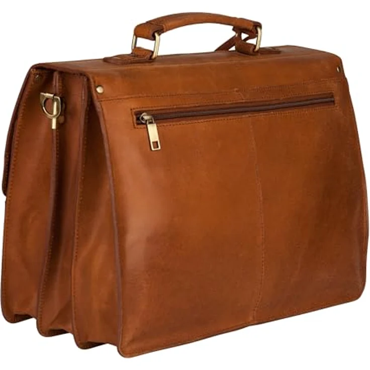 Burkely Vintage Dean Aktentasche, 100% Leder, 38 cm x 18 cm x 29 cm, braun – Bild 5