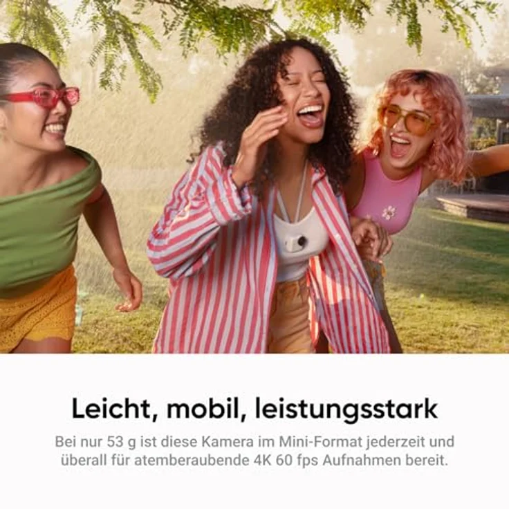 Insta360 GO Ultra Creator-Bundle, freihändige 4K Mini-Cam in Nachtschwarz, 200 Min Akku, FlowState-Stabilisierung, 10 m wasserdicht, ideal bei schwachem Licht – Bild 3