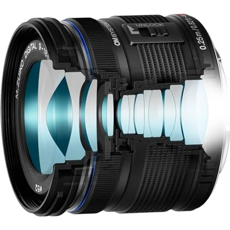 OM SYSTEM M.Zuiko Digital ED 9-18mm F4.0-5.6 II Weitwinkelzoom-Objektiv, ultra-kompakt für Landschafts- und Architekturaufnahmen, leiser Autofokus, robuste Bauweise, Schwarz – Bild 5
