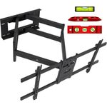 Maclean MC-986 TV-Wandhalterung, schwarz, bis 85 Zoll, Doppelarm 91,5 cm