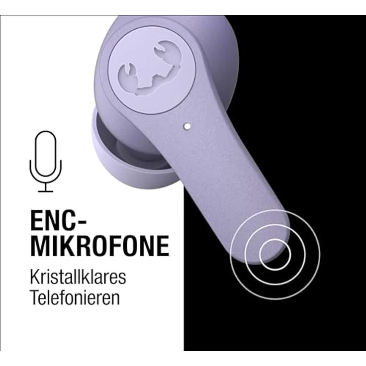 Fresh 'n Rebel Twins Rise, kabellose In-Ear-Bluetooth-Kopfhörer mit Geräuschunterdrückung, Ambient Modus, Multipoint-Bluetooth, In-Ear-Sensorik, spritzwassergeschützt, 30 h Spielzeit (Dreamy Lilac) – Bild 4