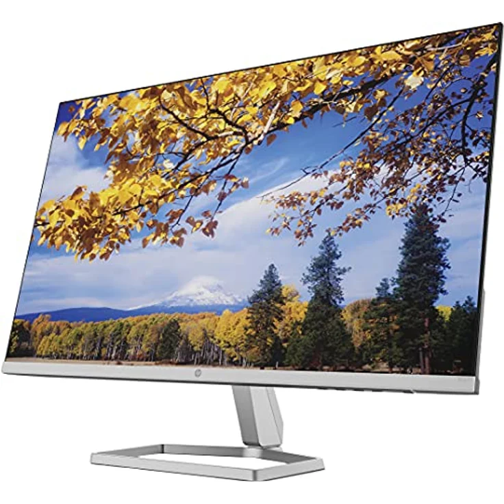 HP M27f Monitor - 27 Zoll Full HD IPS Display, 75Hz, 5ms Reaktionszeit, VGA, 2xHDMI, silber/schwarz – Bild 2