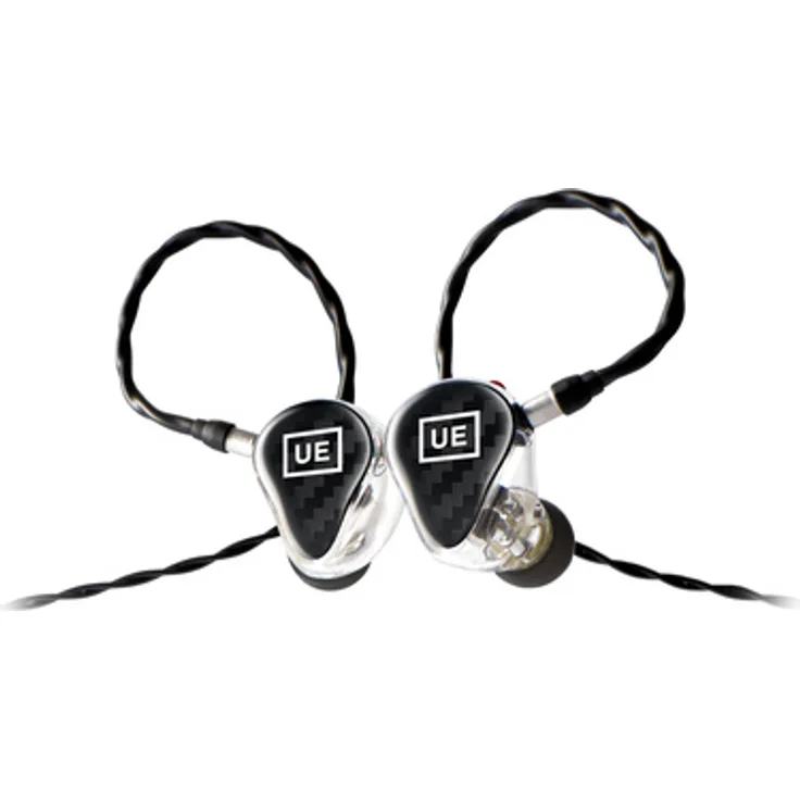 Ultimate Ears UE 350, 2-Wege In-Ear-Kopfhörer mit 3 Balanced Armature Treibern, transparent mit carbon farbener Faceplate