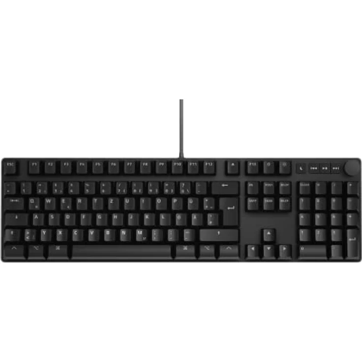 Das Keyboard MacTigr kabelgebundene mechanische Tastatur - Niedrigprofil Schalter, für Apple Nutzer, Integrierter 2-Port-USB-C-Hub (DE Layout) – Bild 1