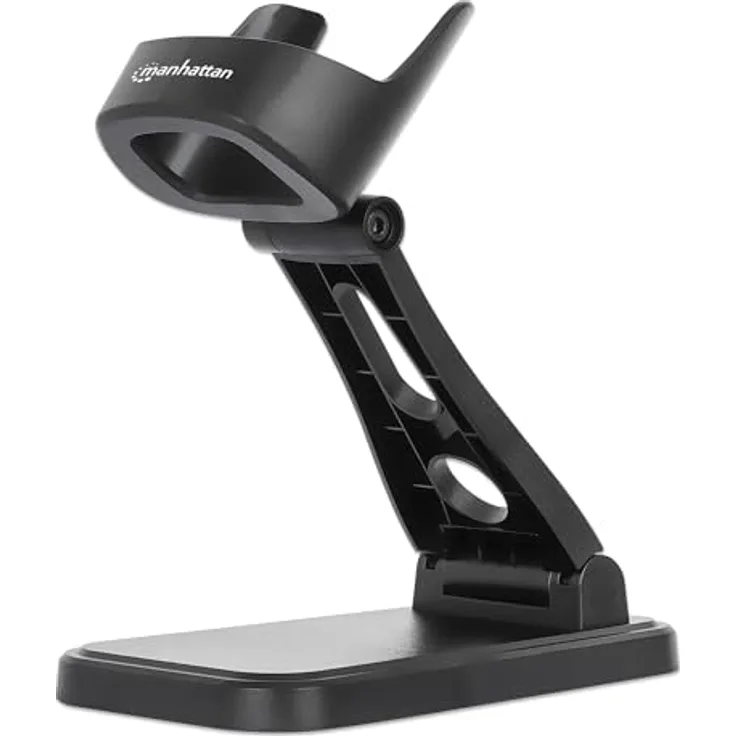MANHATTAN Barcodescanner-Halterung, universelle Montage, flexibler Schwenkarm, robuste Metallausführung, Kabelmanagement