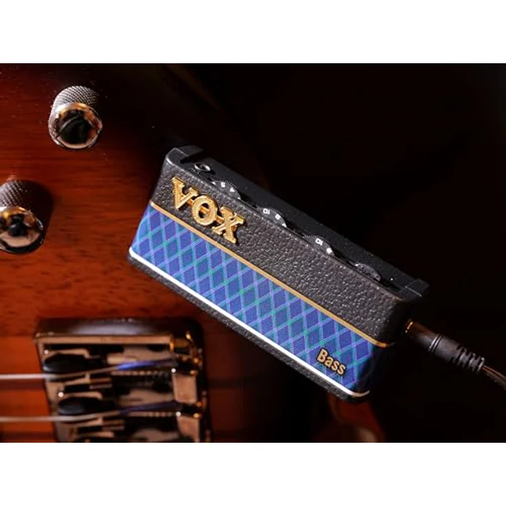 Vox amPlug3 Bass, Kopfhörerverstärker mit klassischem Basssound und Overdrive, Schwarz, Blau – Bild 3